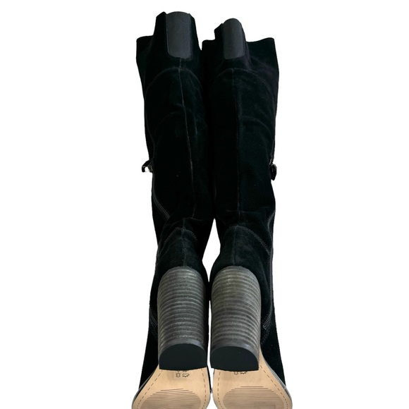 NWOT Kelsi Dagger Brooklyn Logan Black Suede Over The Knee Boots Size 6.5 - Picture 10 of 16